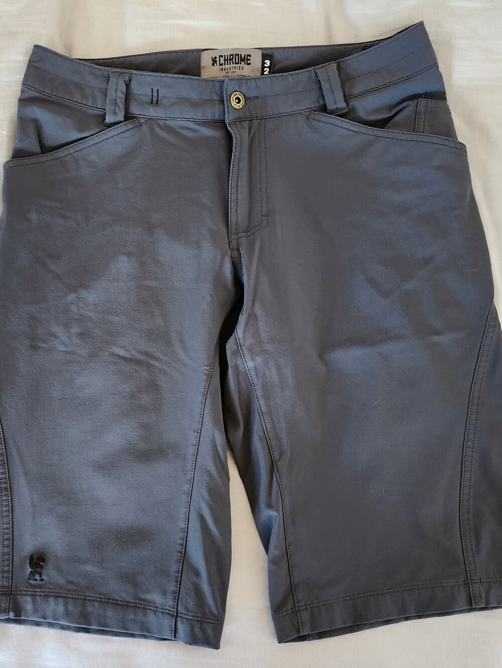 Men's CHROME dark grey long shorts size 32